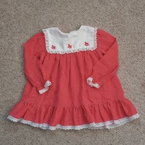 Vintage Fayette Red Rocking Horse Dress